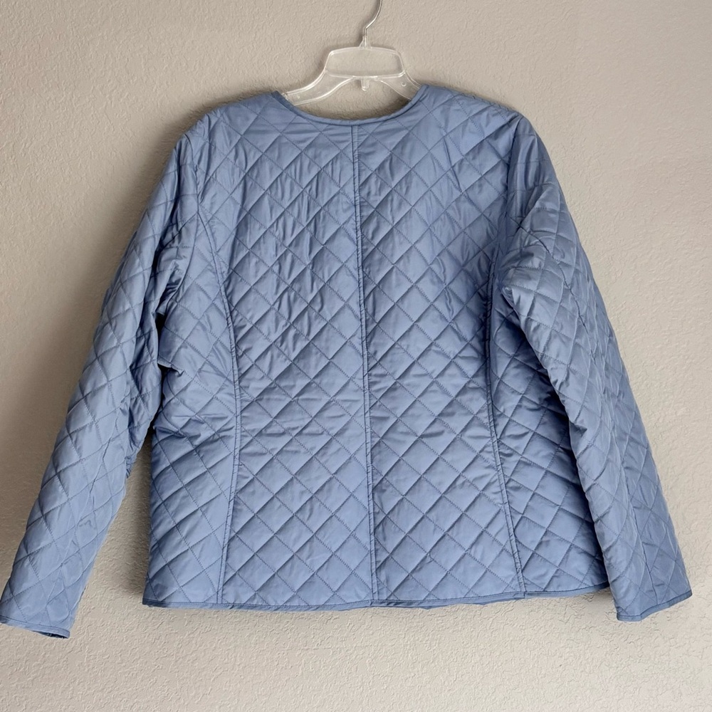 Croft & Barrow Women’s Light Blue Quilted Puffer Jacket size XL - Picture 8 of 9